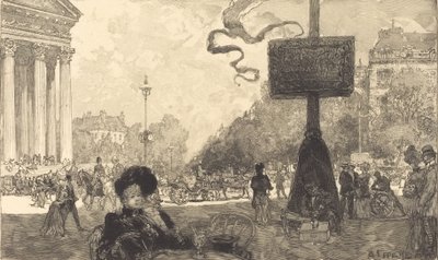 Rue Royale Köşesi Rue Royale Köşesi, 1890. by Auguste Lepere