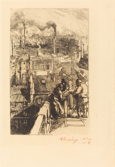 Gobelinler Mahallesi by Auguste Lepere