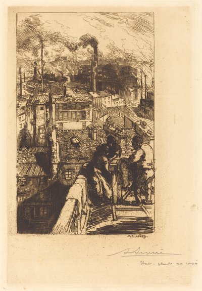 Gobelinler Mahallesi by Auguste Lepere