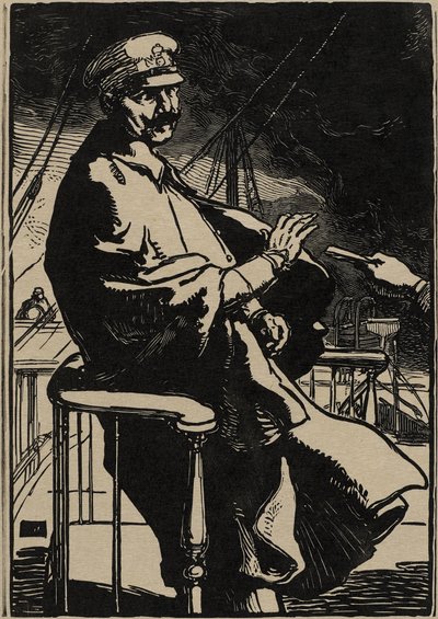 İmparator William yatında by Auguste Lepere