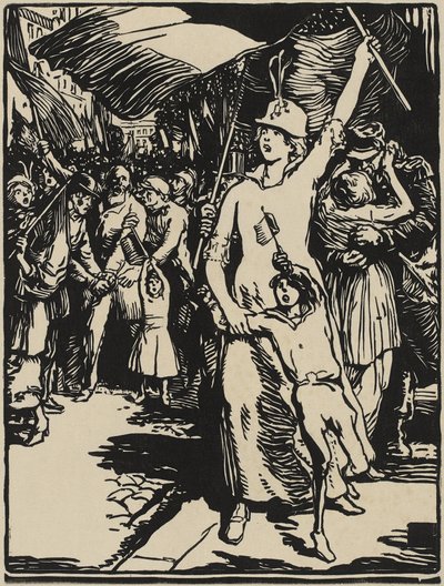 savaş ilan edildi by Auguste Lepere