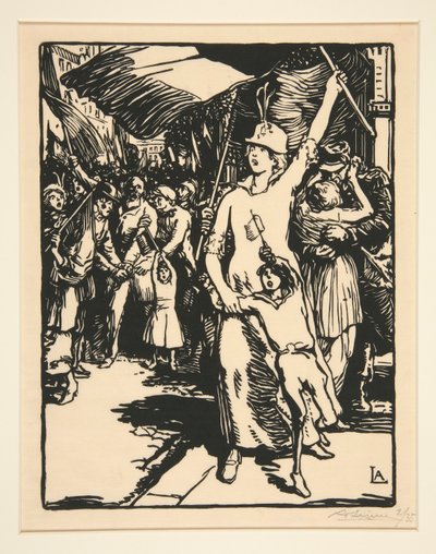 Savaş İlan Edildi, La Guerre de 1914, ilk seri, no. 8 by Auguste Lepere