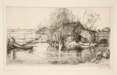 La masure inond?e (Vend?e) (The Flooded Hovel [Vendee]) by Auguste Lepere