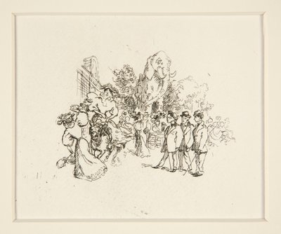 Bayan Binici İnek, Diğer Figürler ve Fil by Auguste Lepere