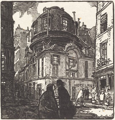 Eski tıp akademisi by Auguste Lepere