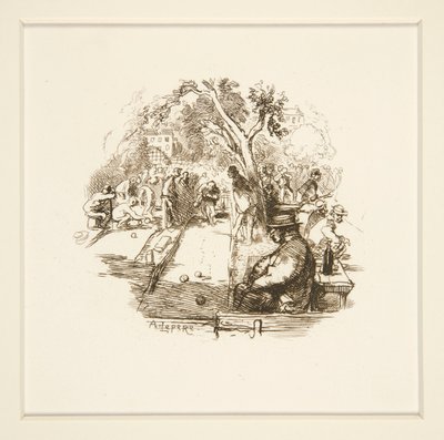 çim bowlingi by Auguste Lepere