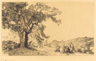 Palms Sabahında Mesih by Auguste Lepere