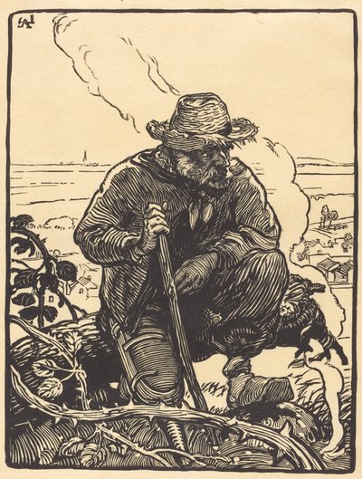 Köy Dilencisi, 1895. by Auguste Lepere