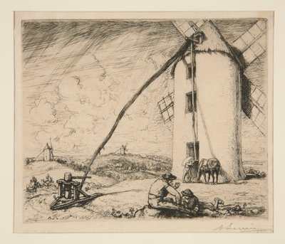 Şapel Yel Değirmeni (Vendee) by Auguste Lepere
