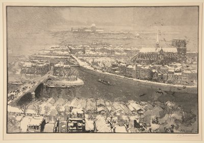 Paris sous la neige, vu du haut de St. Gervais (Karlar Altında Paris, St. Gervais