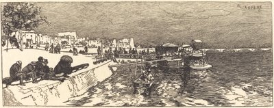Bercy İskelesi (Embarcadere a Bercy) by Auguste Lepere