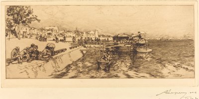 Bercy İskelesi (Embarcadere, bercy quai) by Auguste Lepere