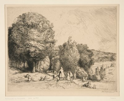 Pazar Yürüyüşü (Cr?c?sur-le-Grand) (Pazar Yürüyüşü [Crecoeur-le-Grand]) by Auguste Lepere