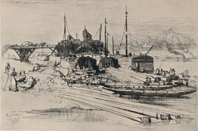 Kamu Atıkları Dökümü, İstasyon Rıhtımı, 1915 by Auguste Louis Lepère