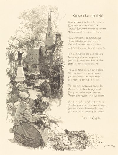 devlet adamı heykeli by Auguste Lepere