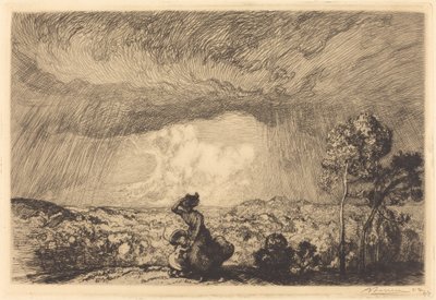 Kum Tepesinde Fırtına, Vendee by Auguste Lepere