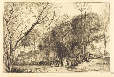 Saint-Martin'de Yaz, Geçmiş Evlilikler by Auguste Lepere