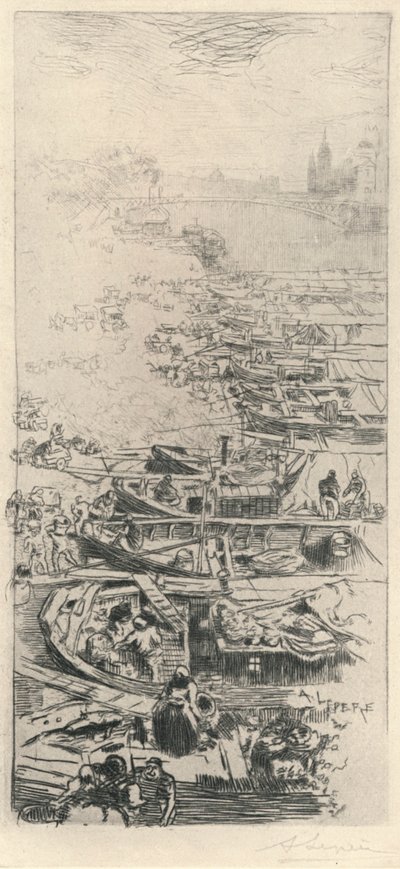 Elma Pazarı, 1915 by Auguste Louis Lepère