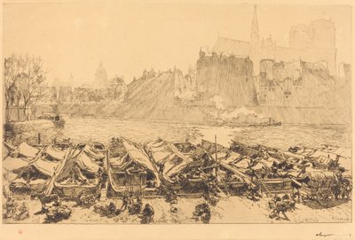 Büyük Elma Pazarı by Auguste Lepere