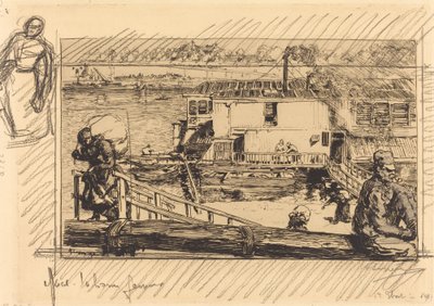 Çamaşırhane Çamaşırhane, 1891. by Auguste Lepere
