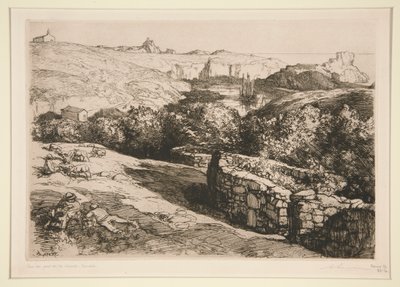 Port de la Meule (Ada) manzarası by Auguste Lepere