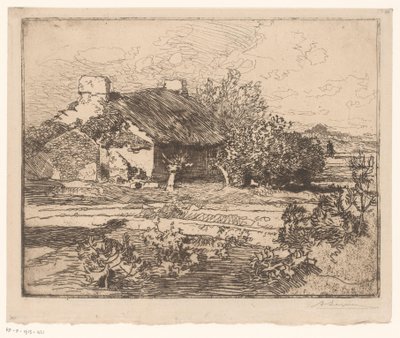 Çiftlik by Auguste Lepère (signed by artist)