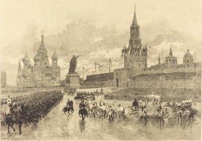 Çarın taç giyme töreni. Imperial Cortège, Place Royale