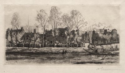Amiens, Somme Kıyıları by Auguste Louis Lepère