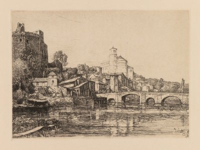 Auguste Lepère: Clisson Loire-Maritime, 1909. by Auguste Louis Lepère