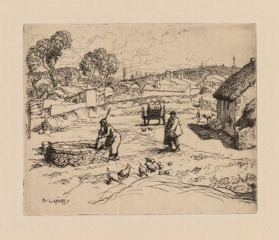 Auguste Lepère: La Masure Vendèe. by Auguste Louis Lepère