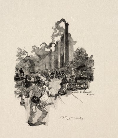 Avenue La Motte-Picquet. by Auguste Louis Lepère