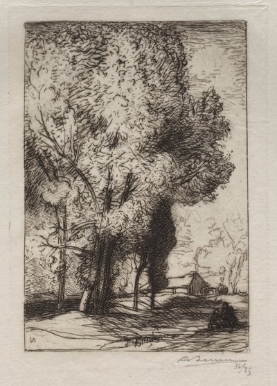 Kavaklarda Bourrine, 1911. by Auguste Louis Lepère