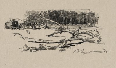 Carrefour de lepine, 1887. by Auguste Louis Lepère