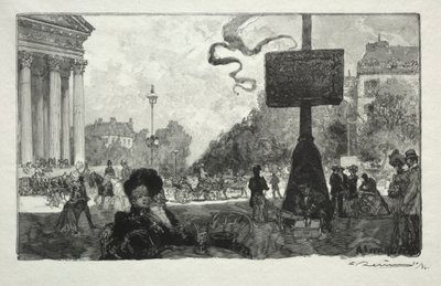 Kraliyet Caddesi Köşesi by Auguste Louis Lepère