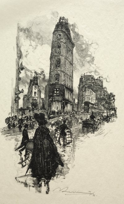 Ay Sokağı Köşesi by Auguste Louis Lepère