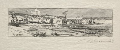 Issy les Moulineaux Gölü by Auguste Louis Lepère