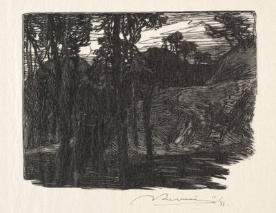 Akşam. by Auguste Louis Lepère