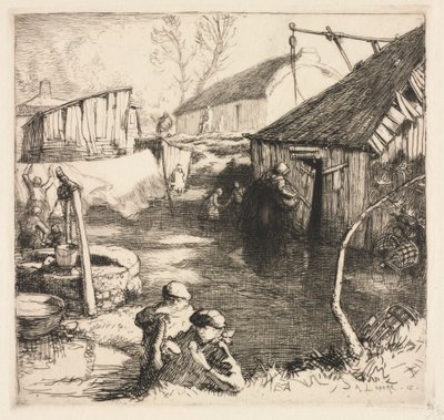 Balıkçılar Mahallesi (Saint-Jean-de-Monts) by Auguste Louis Lepère