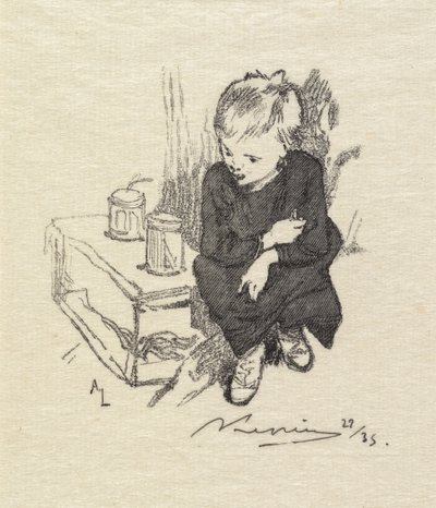 Fontainebleau Ormanı: Kurtlu çocuk Fontainebleau Ormanı: Kurtlu çocuk, 1890. by Auguste Louis Lepère
