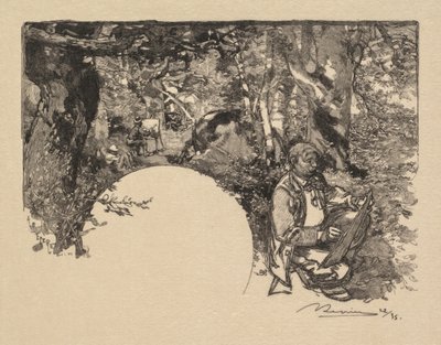 Fontainebleau Ormanı: Ressamlar by Auguste Louis Lepère