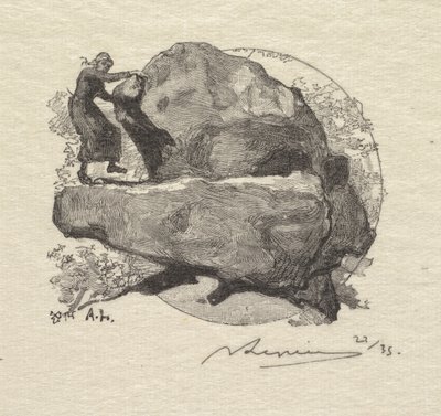Fontainebleau Ormanı: Titreyen Kaya Fontainebleau Ormanı: Titreyen Kaya, 1890. by Auguste Louis Lepère