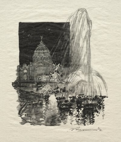 Aydınlık Çeşmeler. by Auguste Louis Lepère