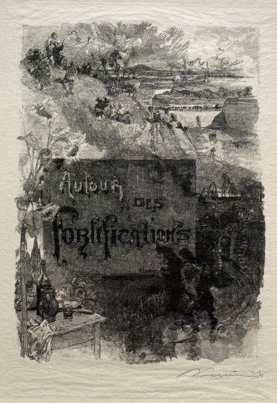 Ön yazı, 1886. by Auguste Louis Lepère
