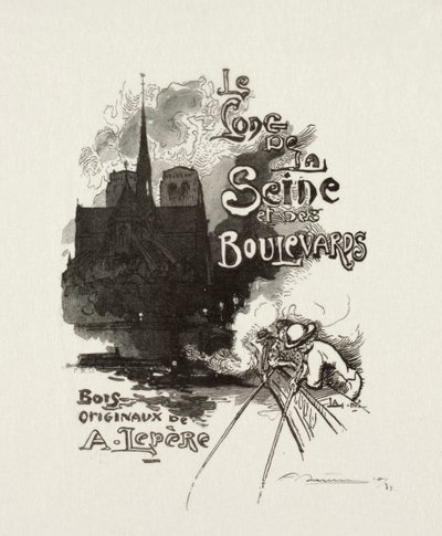 Frontispiece: Seine ve Bulvarlar Boyunca by Auguste Louis Lepère