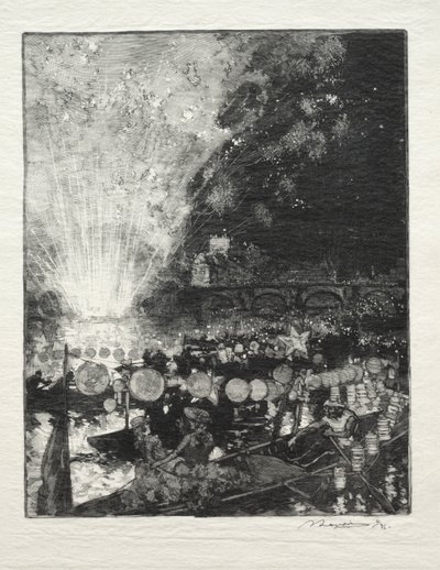 Venedik Partisi by Auguste Louis Lepère