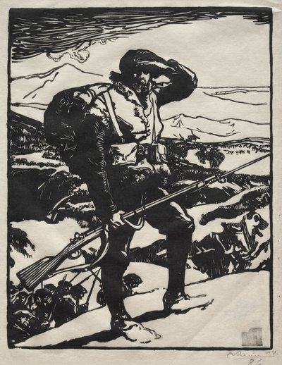 Savaşın Tarihi: Alp Chasseur. by Auguste Louis Lepère
