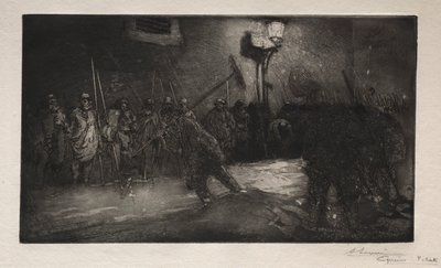 Gece Süpürücülerinin Çağrısı by Auguste Louis Lepère