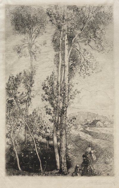 La Petite Mare, 1908. by Auguste Louis Lepère