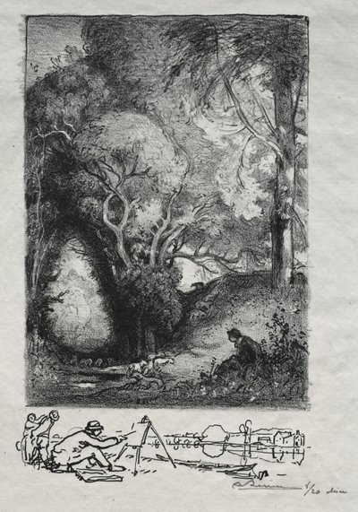 La Ravine, Haziran 1913. by Auguste Louis Lepère