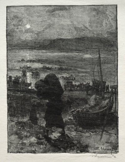 Kum Hasadı. by Auguste Louis Lepère